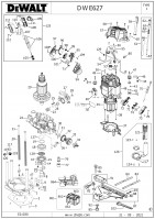 DeWalt DWE627-GB PLUNGE ROUTER Spare Parts